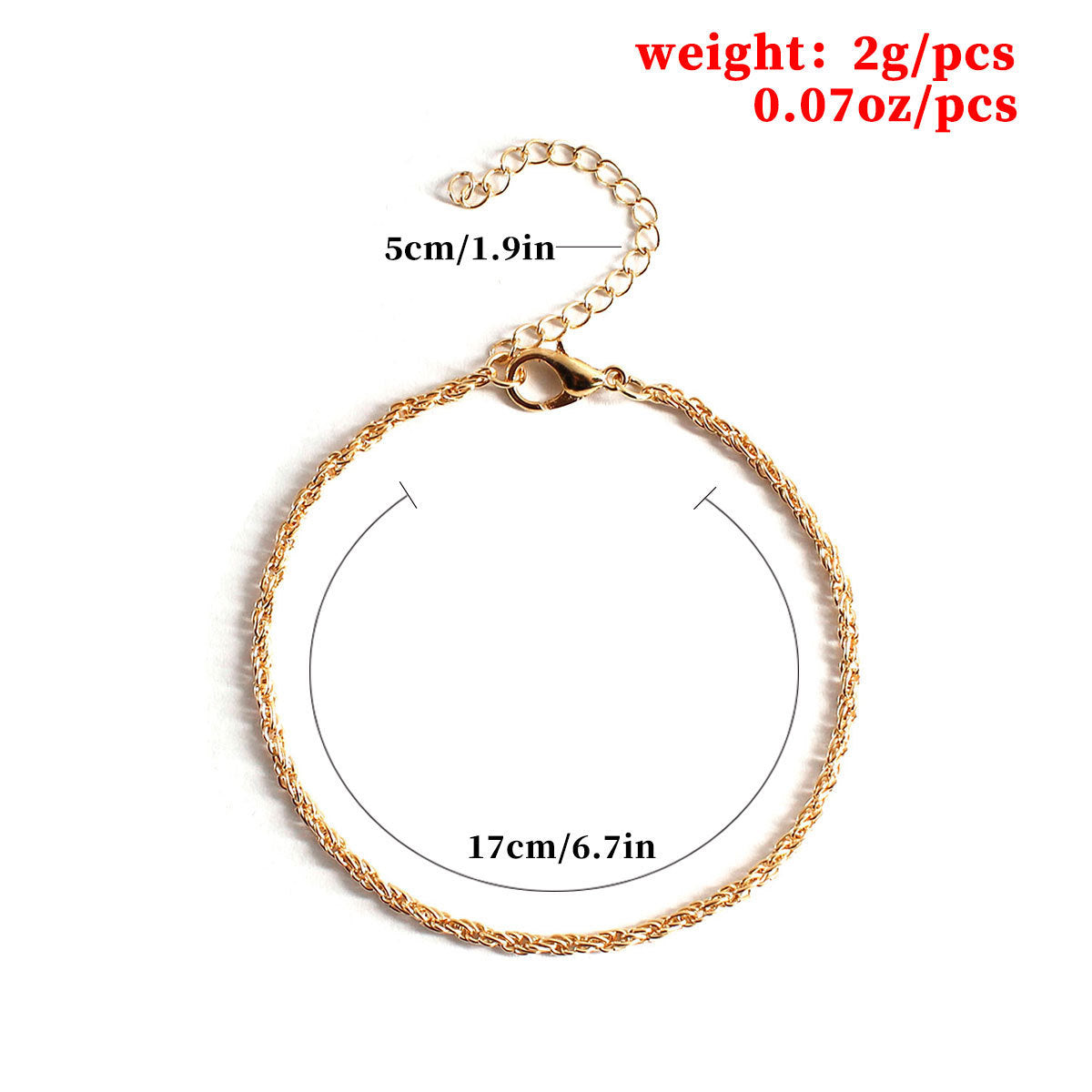 Twisted Rope Chain Bracelet