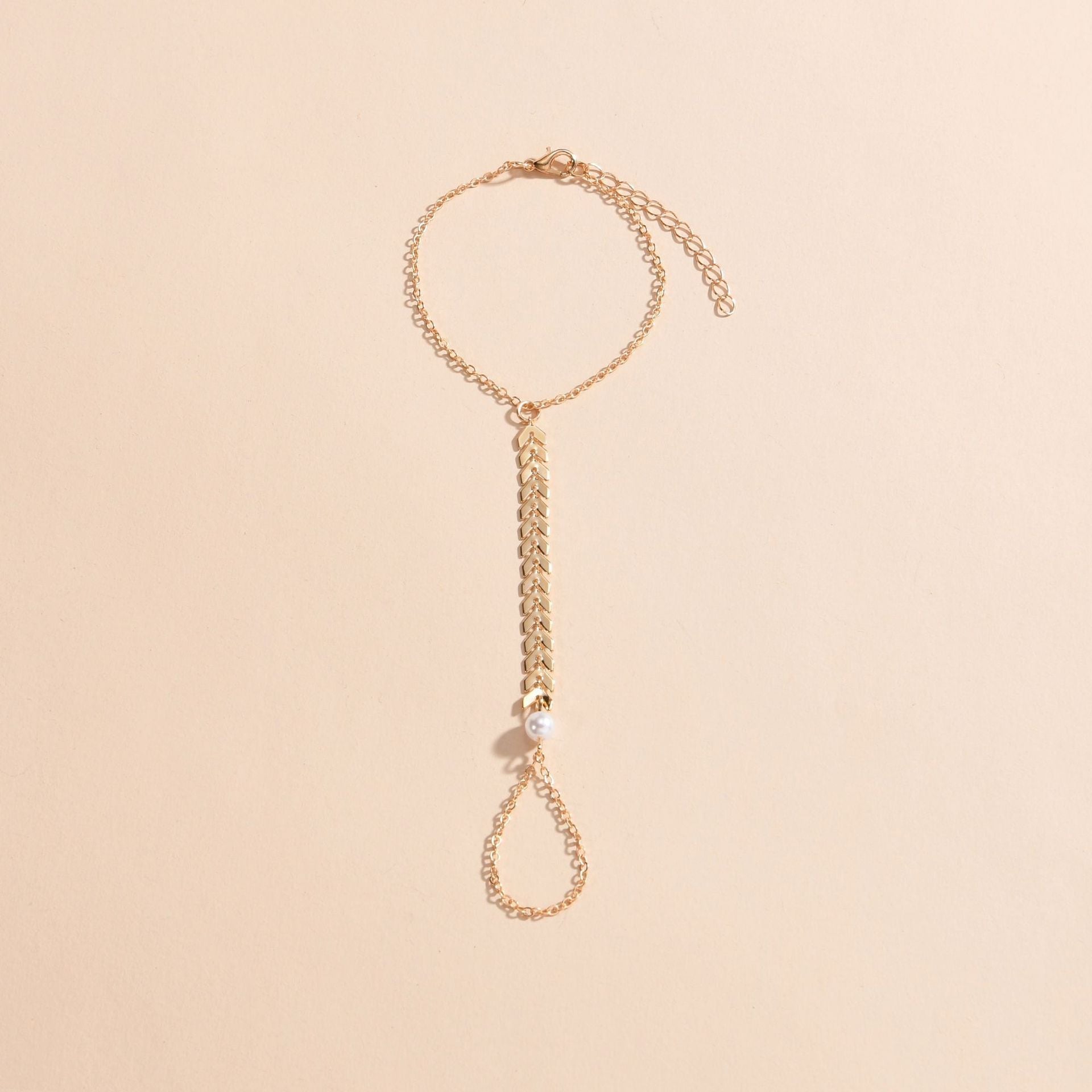 Wheat Chain Elegant Pearl Bracelet