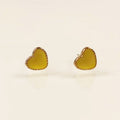 Red Heart Stud Earrings for Women