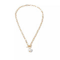 Baroque Pearl Pendant Choker Necklace