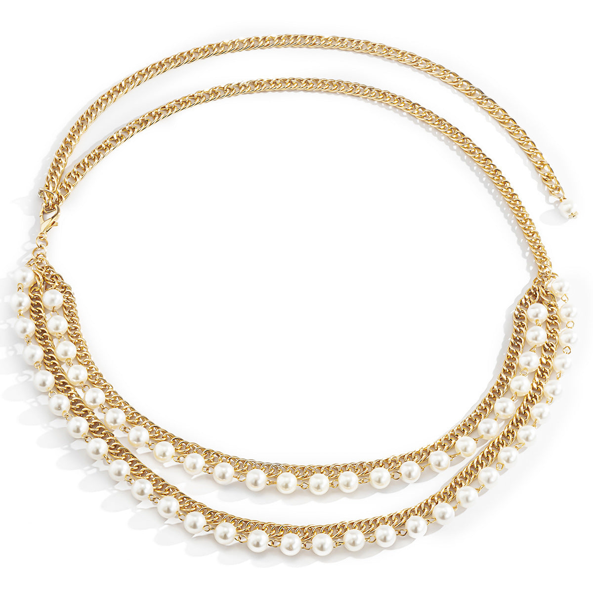 Women Pearl Waist Chain Women Sexy Layer Body Jewelry