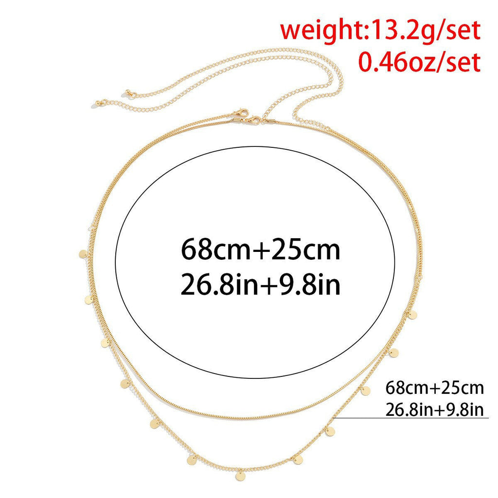 Multi-layer Waist Chain Ladies Geometric Sequins Sexy Waist Chain