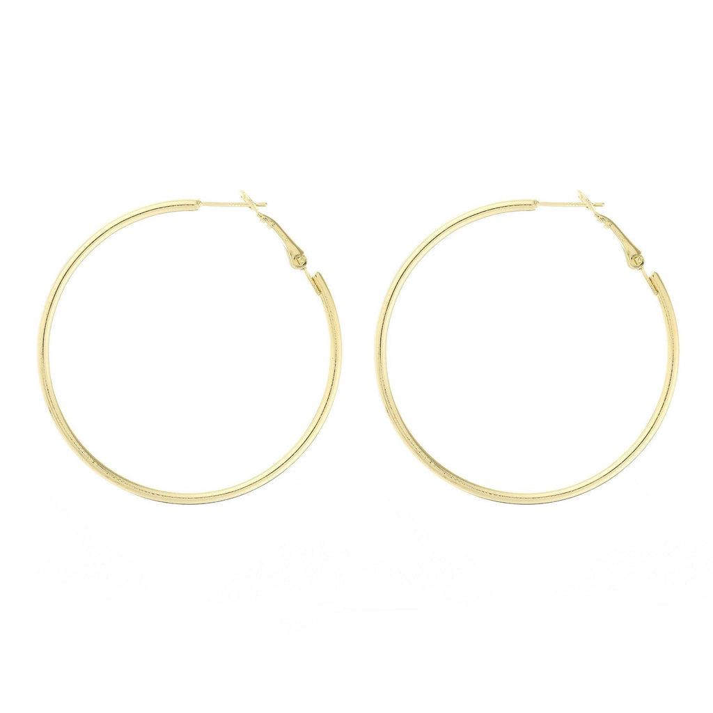 Classic Round Circle Big Hoop Earrings