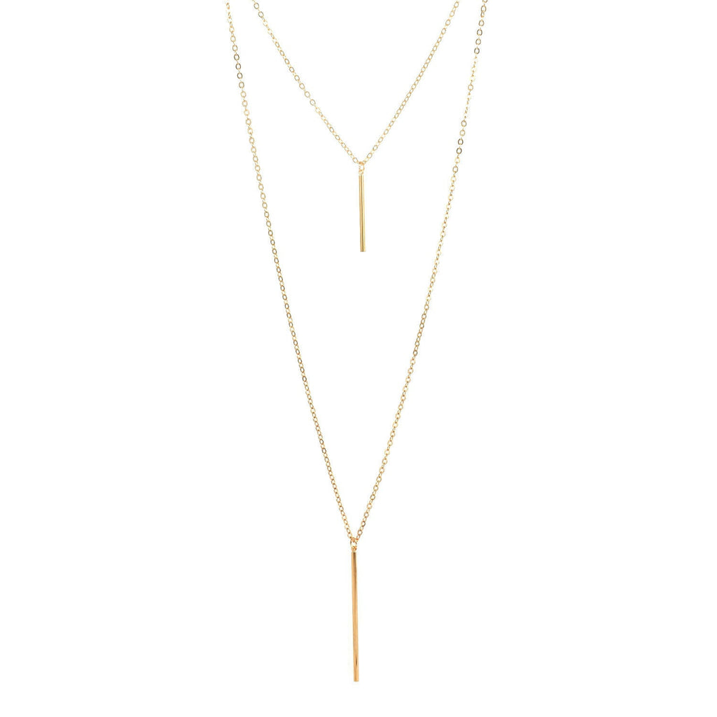 Layered Chain Jewelry Choker Necklace