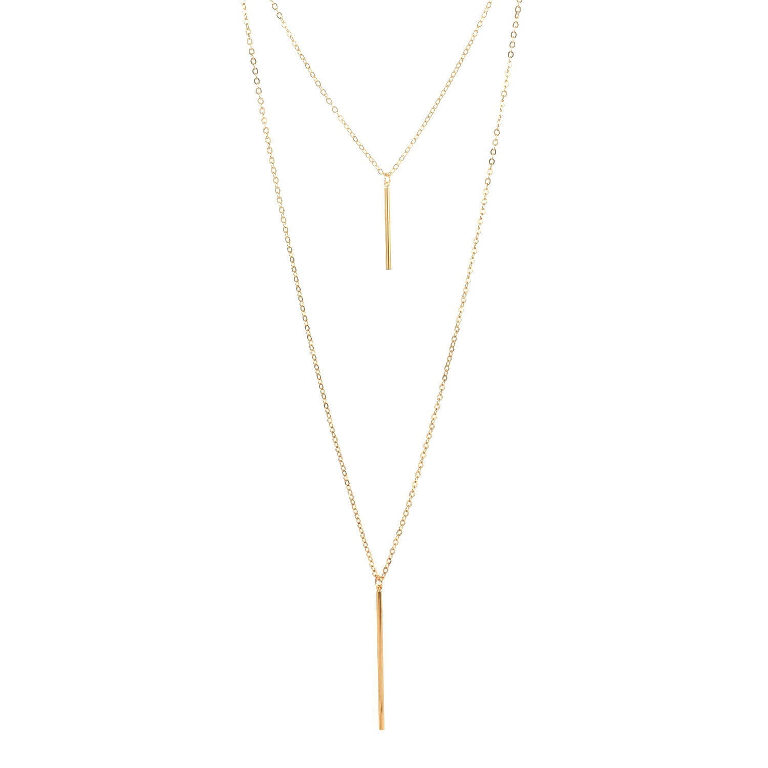 Layered Chain Jewelry Choker Necklace