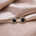 Geometric Square Rhinestone Earring