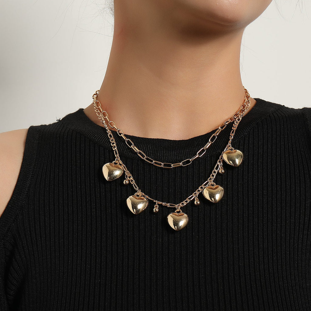 Chain Love Charm Necklace