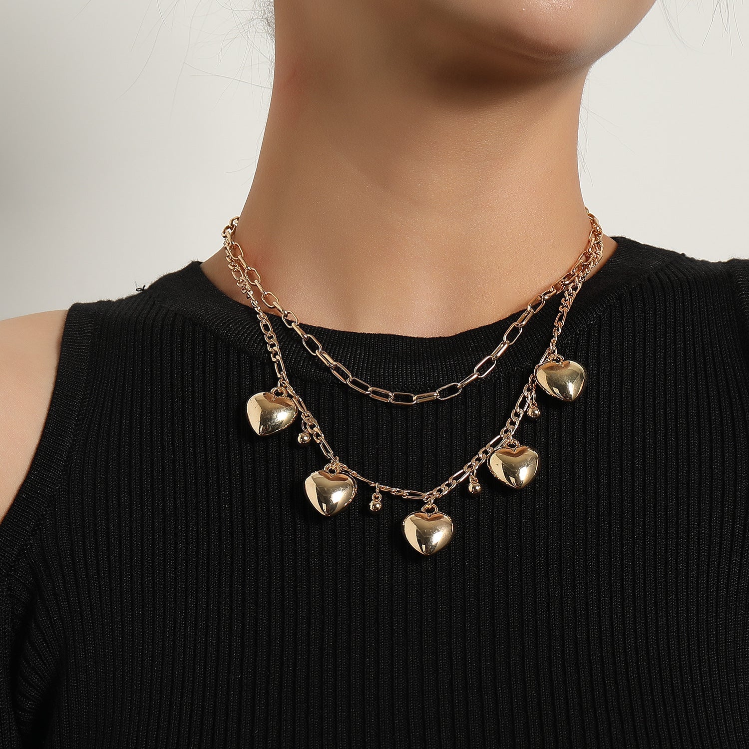 Chain Love Charm Necklace