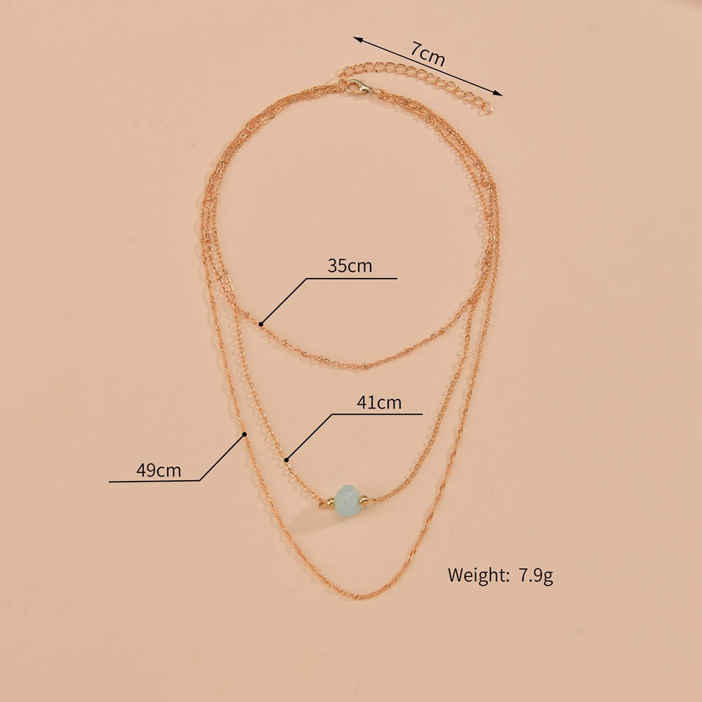 Nature Stone Choker Chain Necklaces