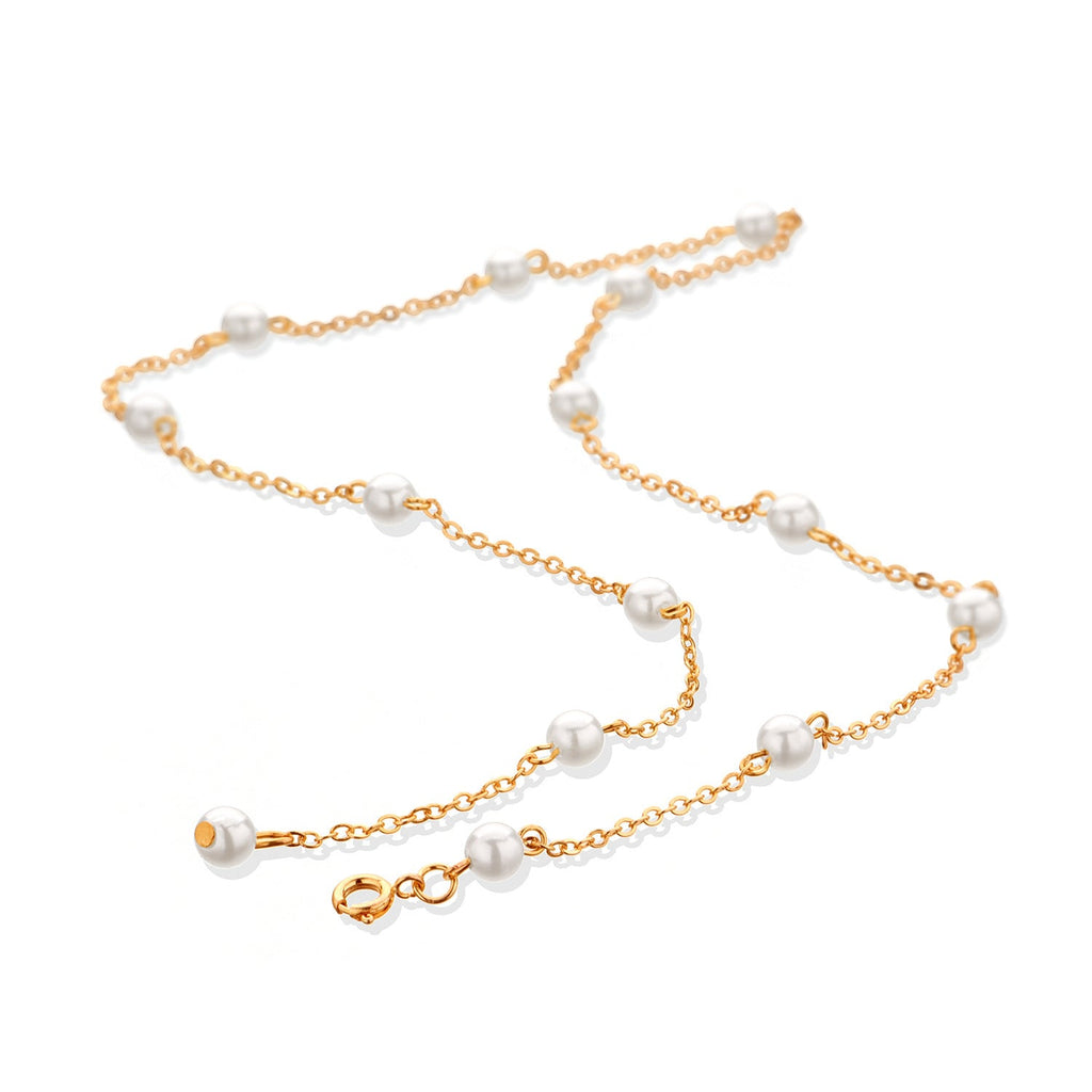 Pearl Chain Tassel Necklace