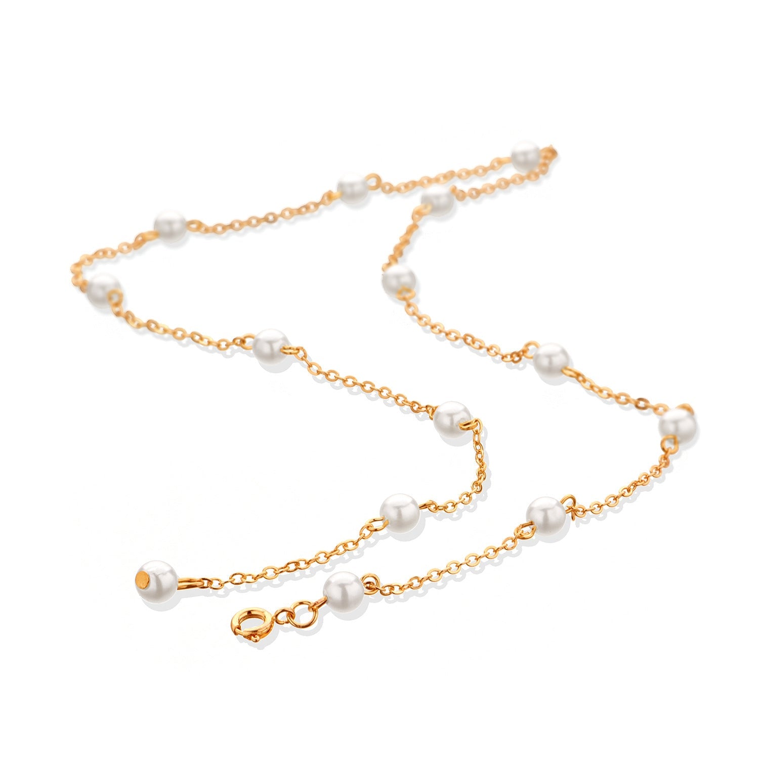 Pearl Chain Tassel Necklace