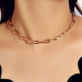 Paperclip Chain Chokers Necklaces