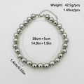 Chunky Heart Shape Exaggerated Big Beads Choker Necklace