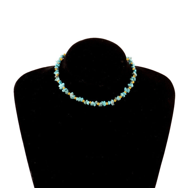 Irregular Natural Stone Beaded Necklace