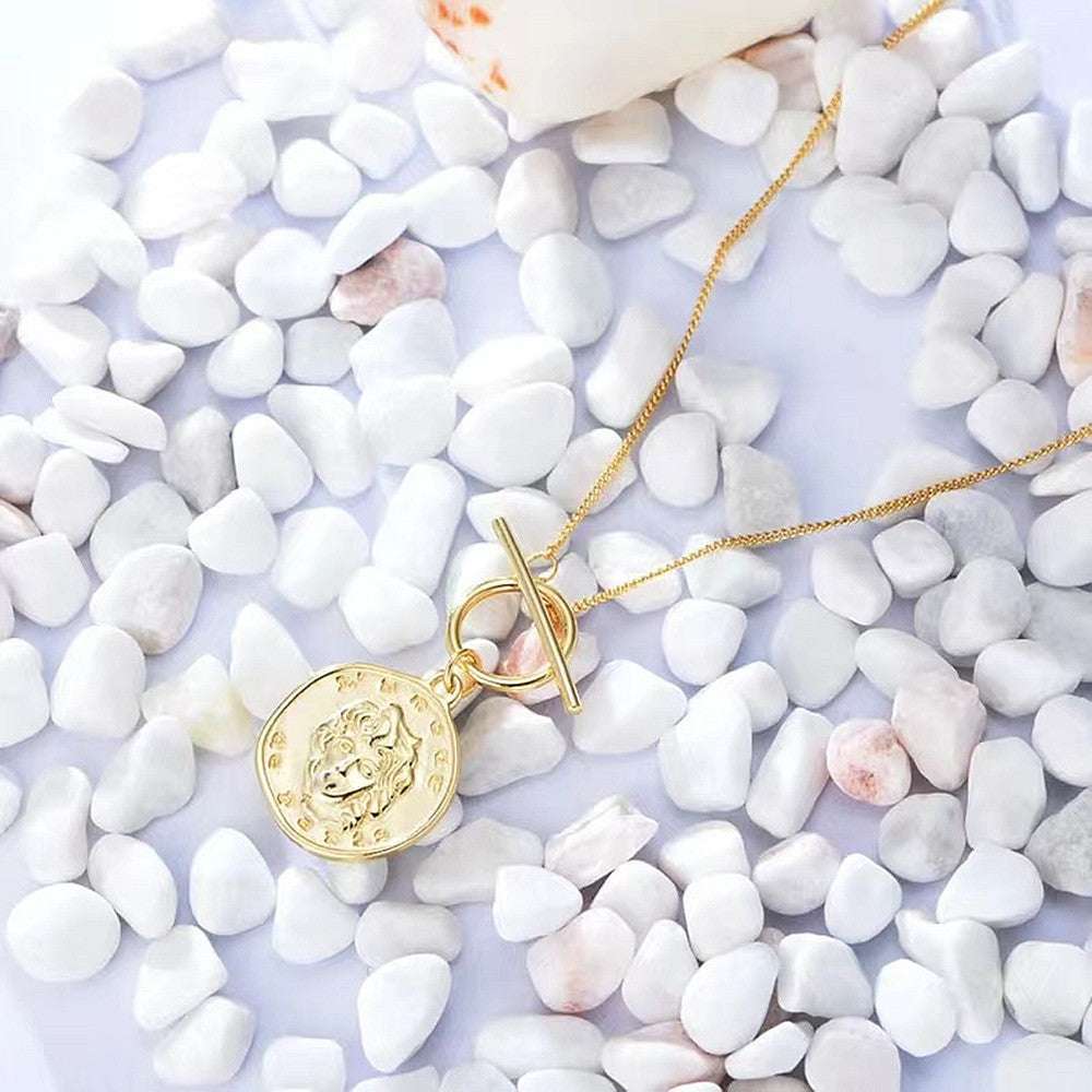 Long Sweater Chain OT Buckle Necklace