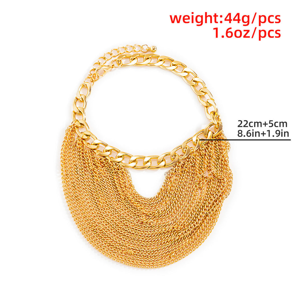 Multilayer Foot Jewelry Fashion Tassel Chain Anklets