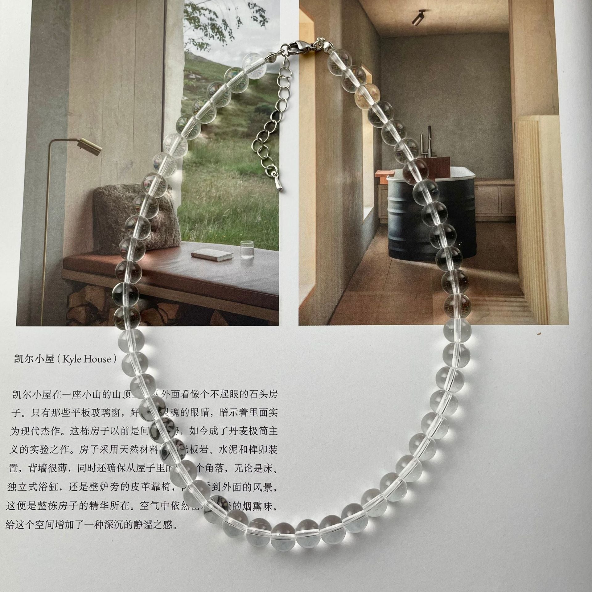 Clear Beads Crystal Necklace