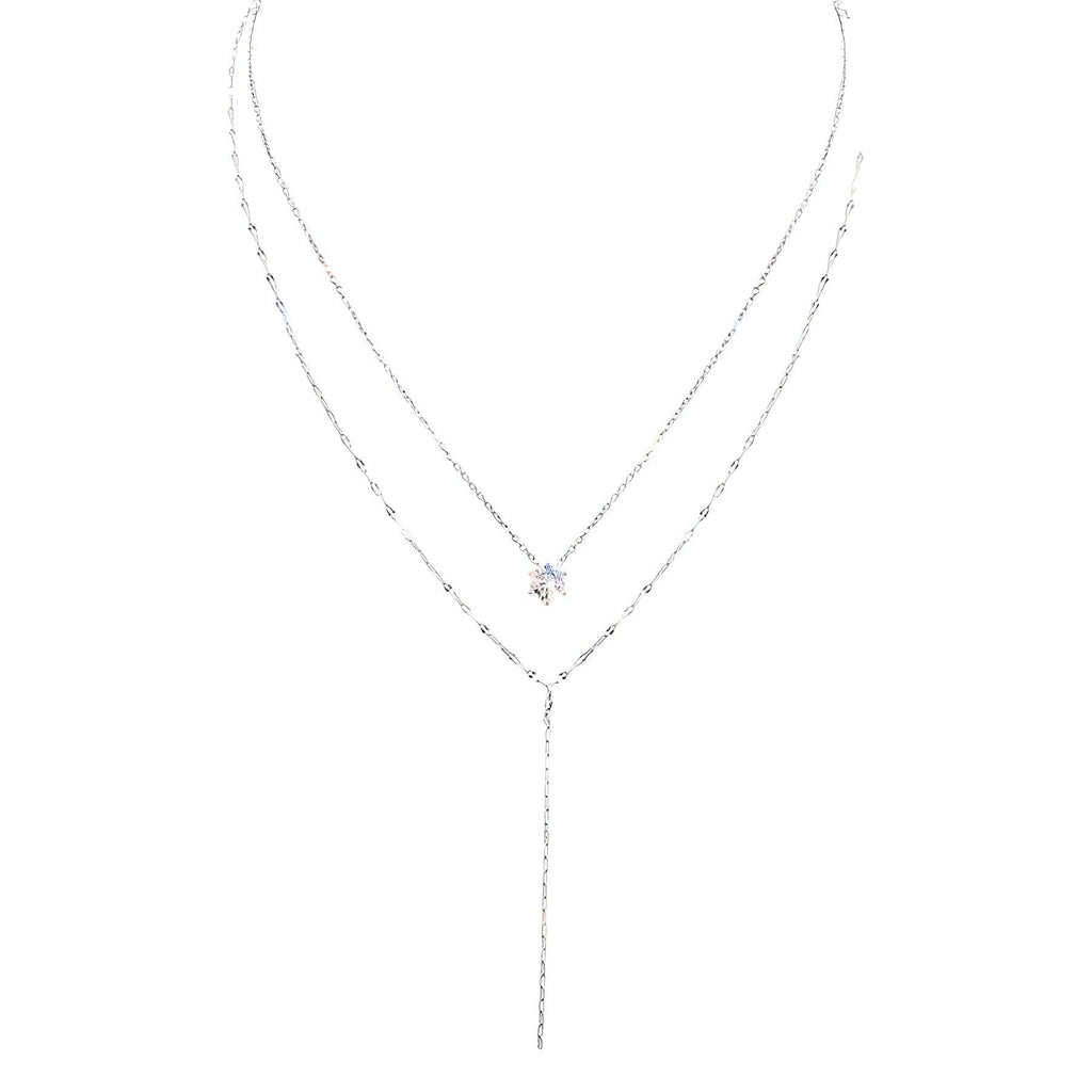 Double Layered Choker Necklace Women Sexy Tassel