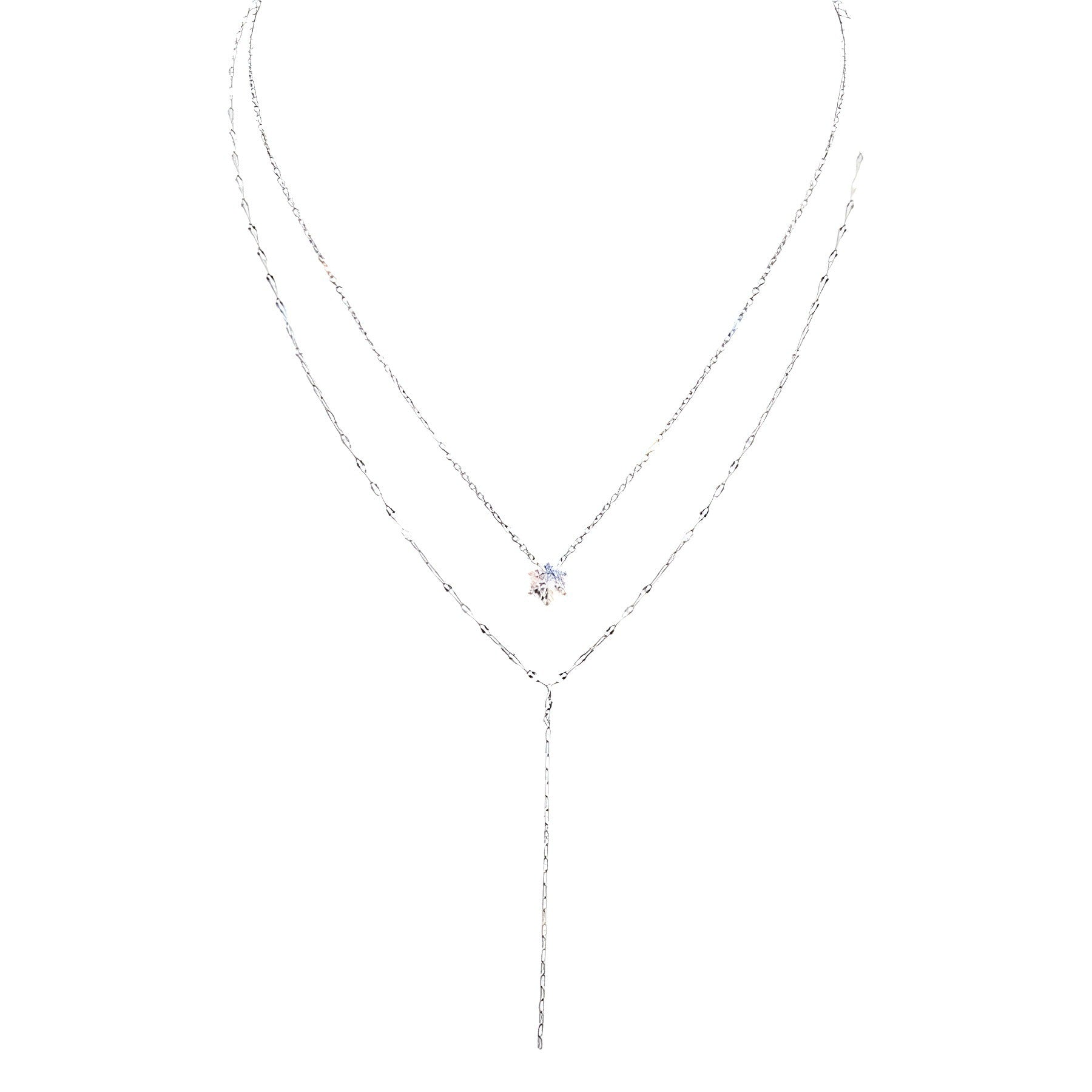 Double Layered Choker Necklace Women Sexy Tassel