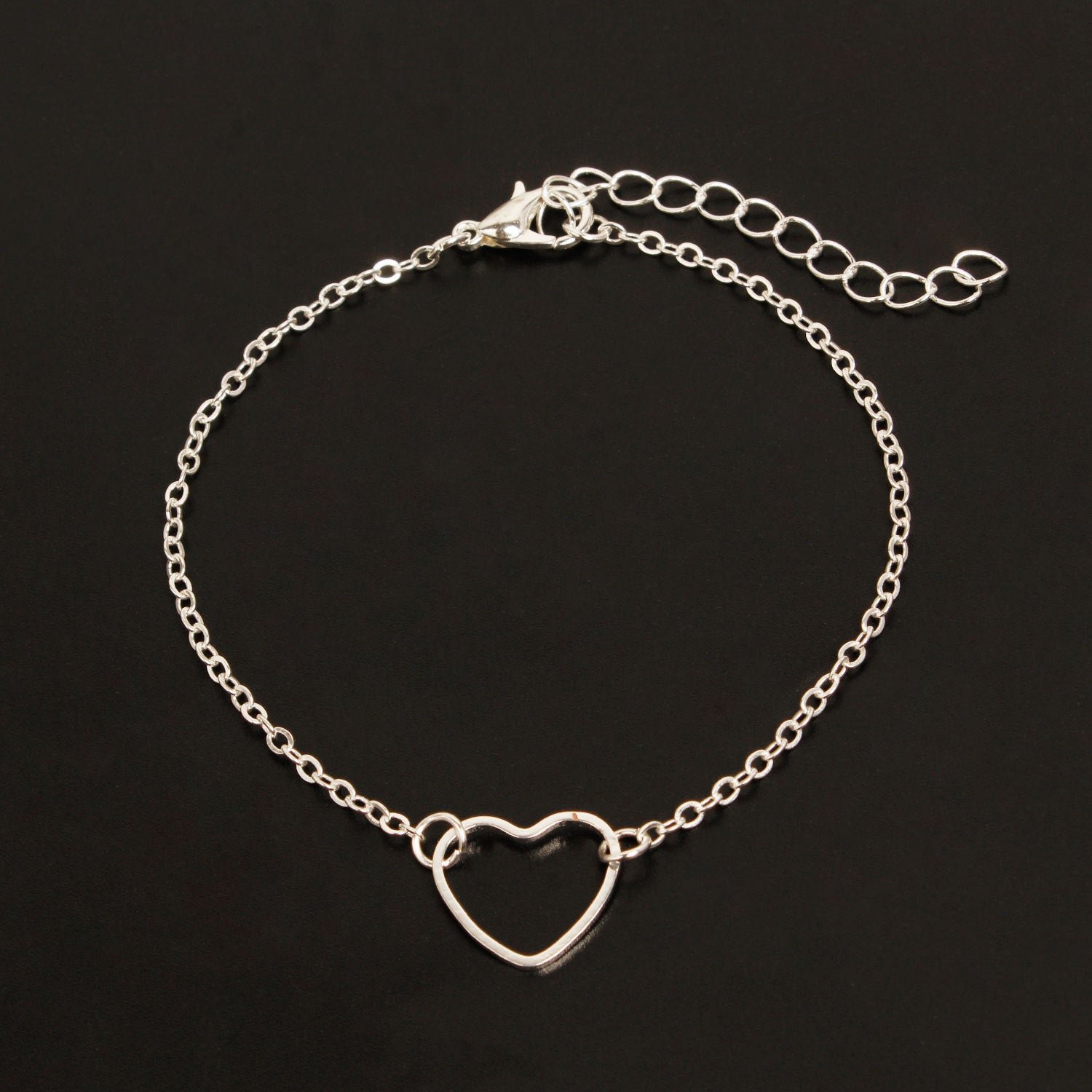 Fashionable Hollow Heart Bracelet