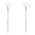 Long Chain Bar Simple Earrings