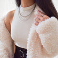 Chain Choker Double Layered Necklaces for Women