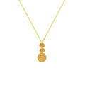 Long Disc Pendant Necklace