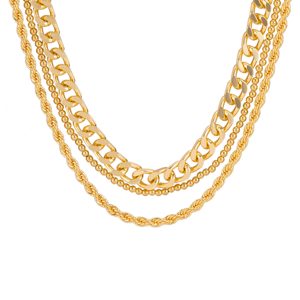 Double Layer Chain Choker Necklace