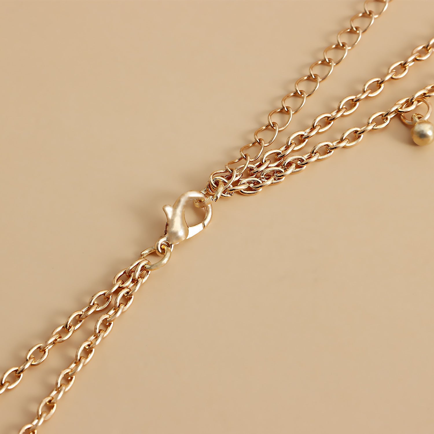 Vintage Double Layer Pearl Bead Chain Belly Chain