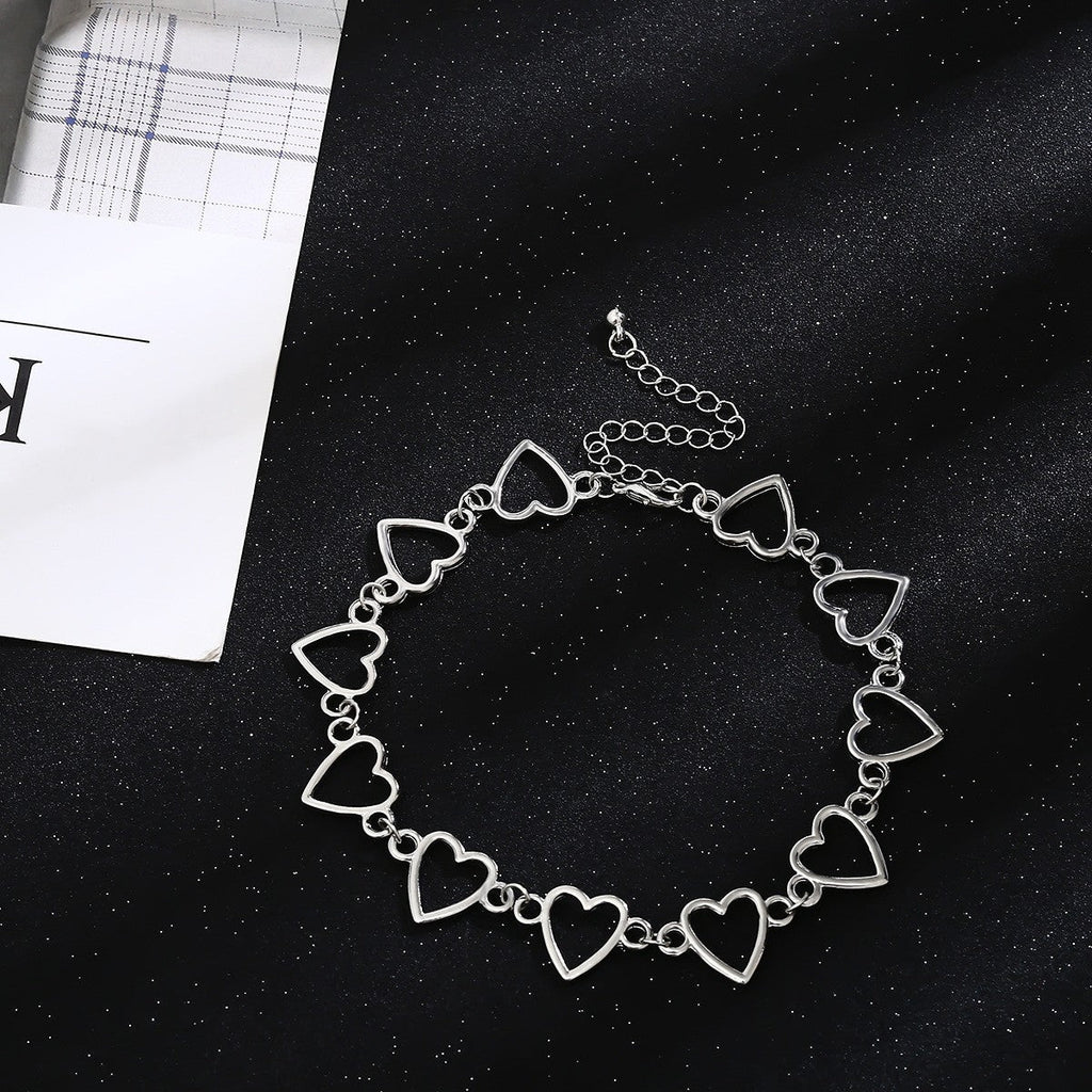 Sweetness Heart Love Chain Heart Chain Necklace