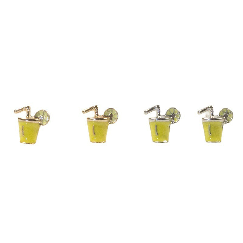 Cocktail glasses Stud Earrings