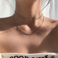 Paperclip Box Chain Layer Necklace