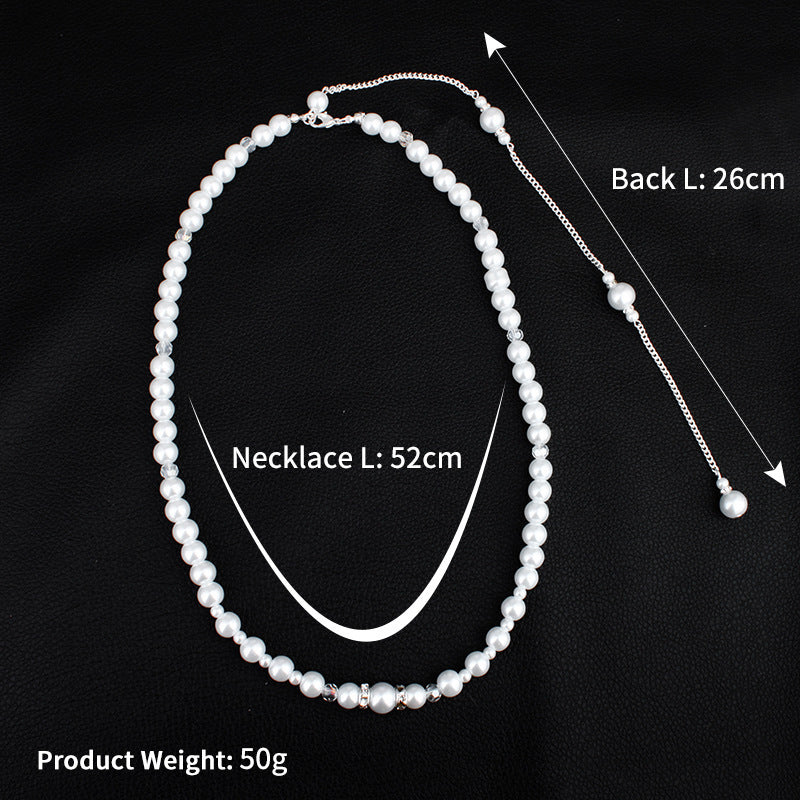 Long Necklace Pearl Tassel Sexy for Women