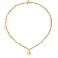 Cuban Chain Lock Pendant Necklace