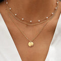 Multi Layer Pearl Chain Necklace