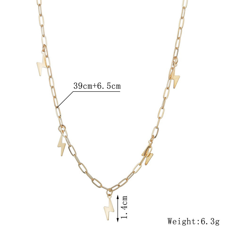 Tiny Lightning Charms Choker Necklace
