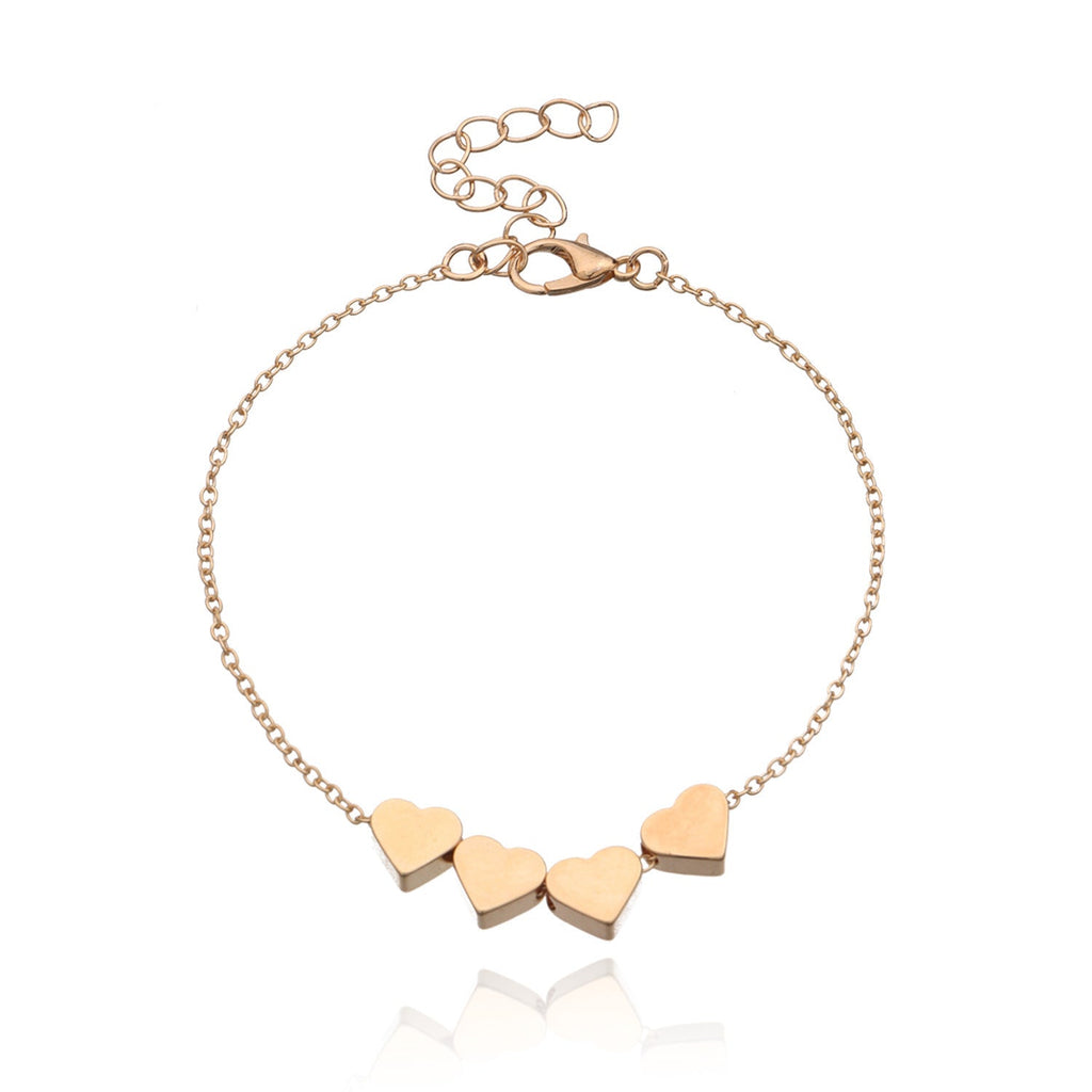 Women Heart Charm Bracelet