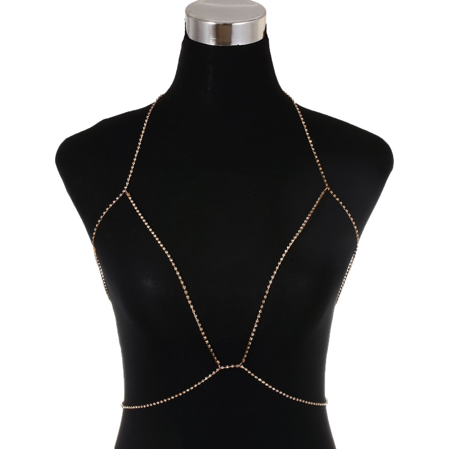 Sexy Chest Bra Chains Women Jewelry Rhinestone Body Chain