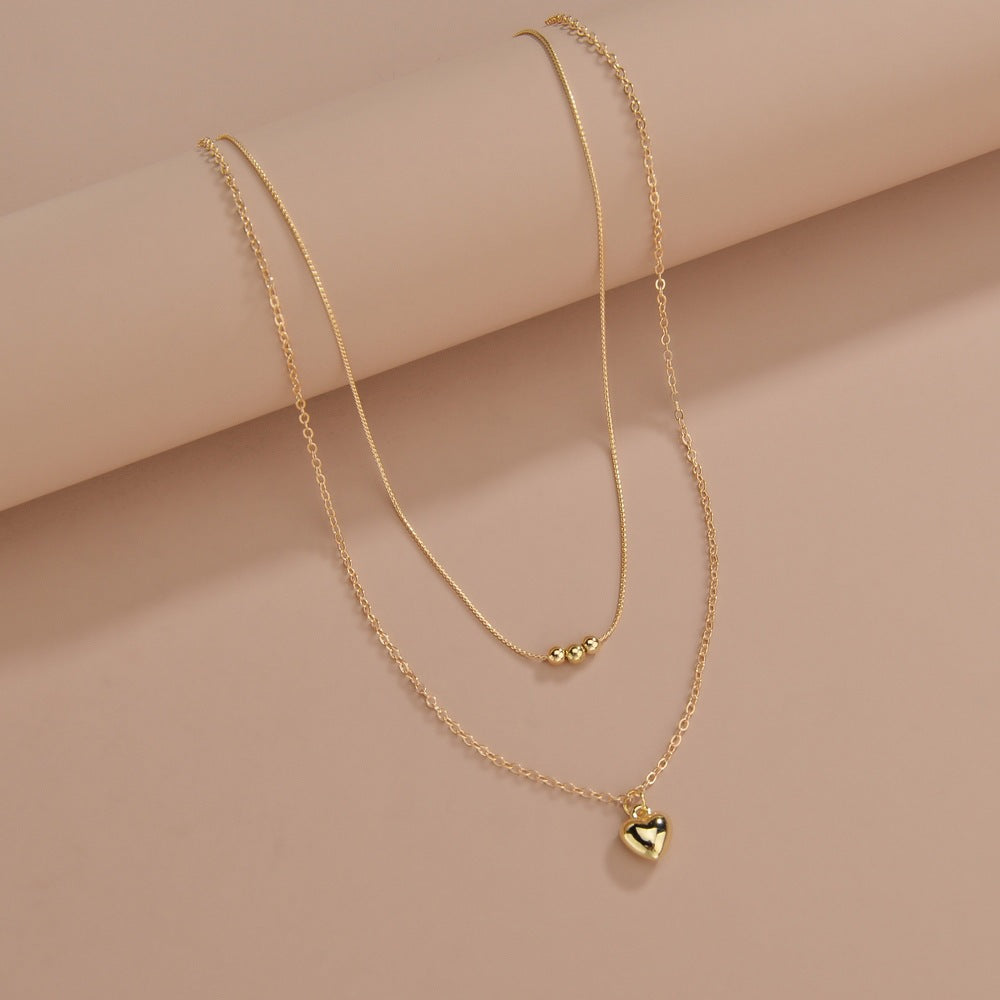 Heart Double Layer Necklace