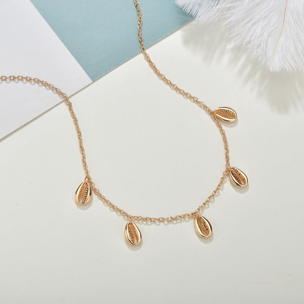 Conch Shape Shell Charm Necklace