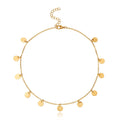 Multi Round Small Disc Charm Necklace