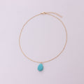 Turquoise Drop Pendant Necklace for Women