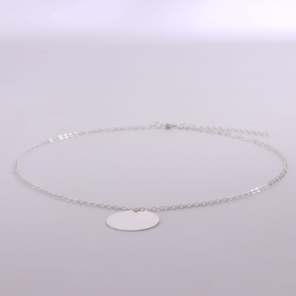 Disc Charm Pendant Necklace