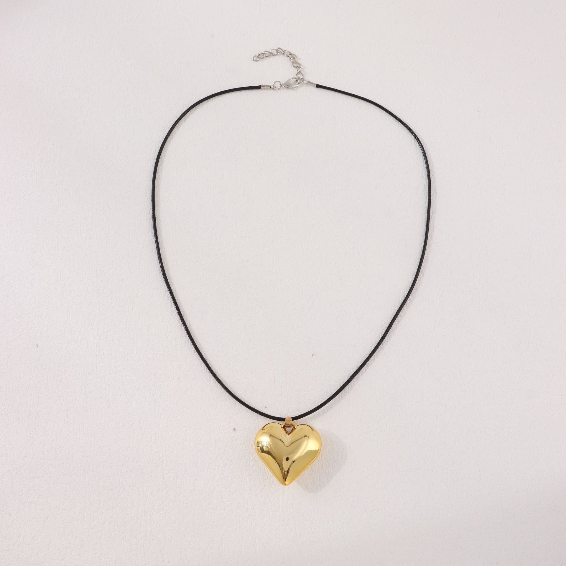 Chunky Puffy Heart Choker Necklace