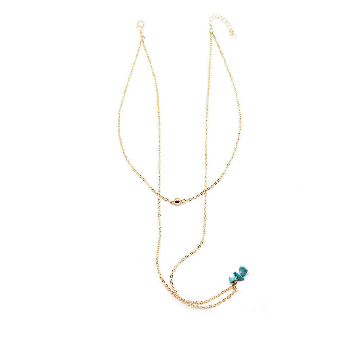 Gemstone Nature Stone Chain Necklace