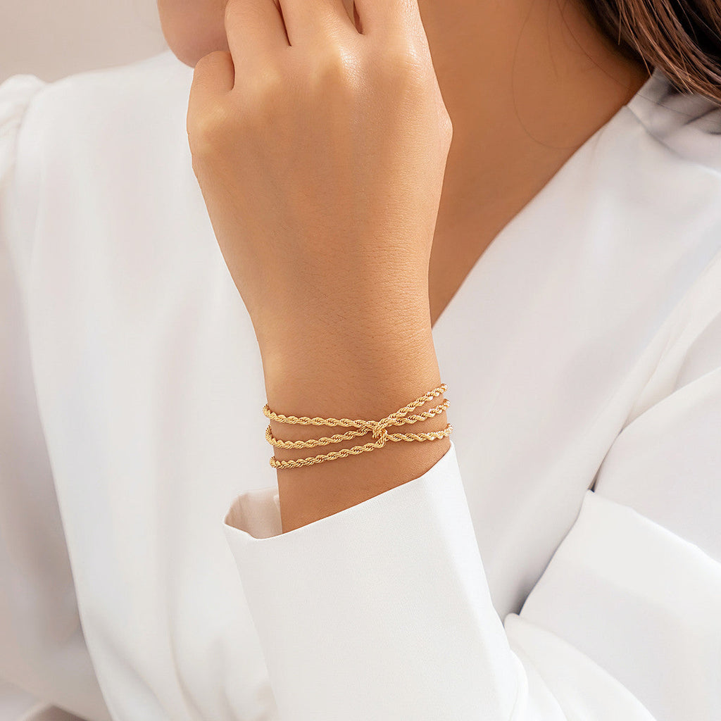 Multi-layer Twisted Chain Bracelet