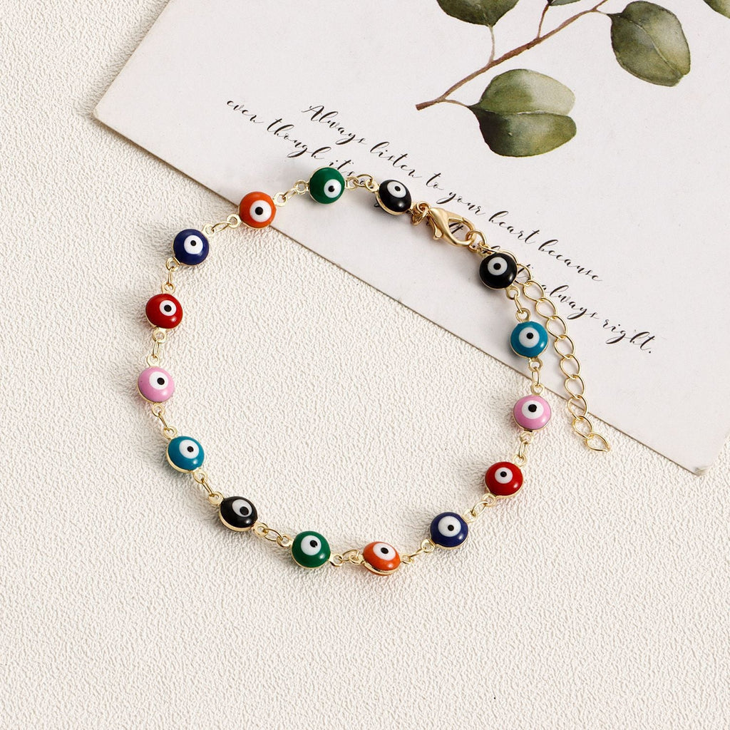 Evil Eye Beaded Foot Bracelets