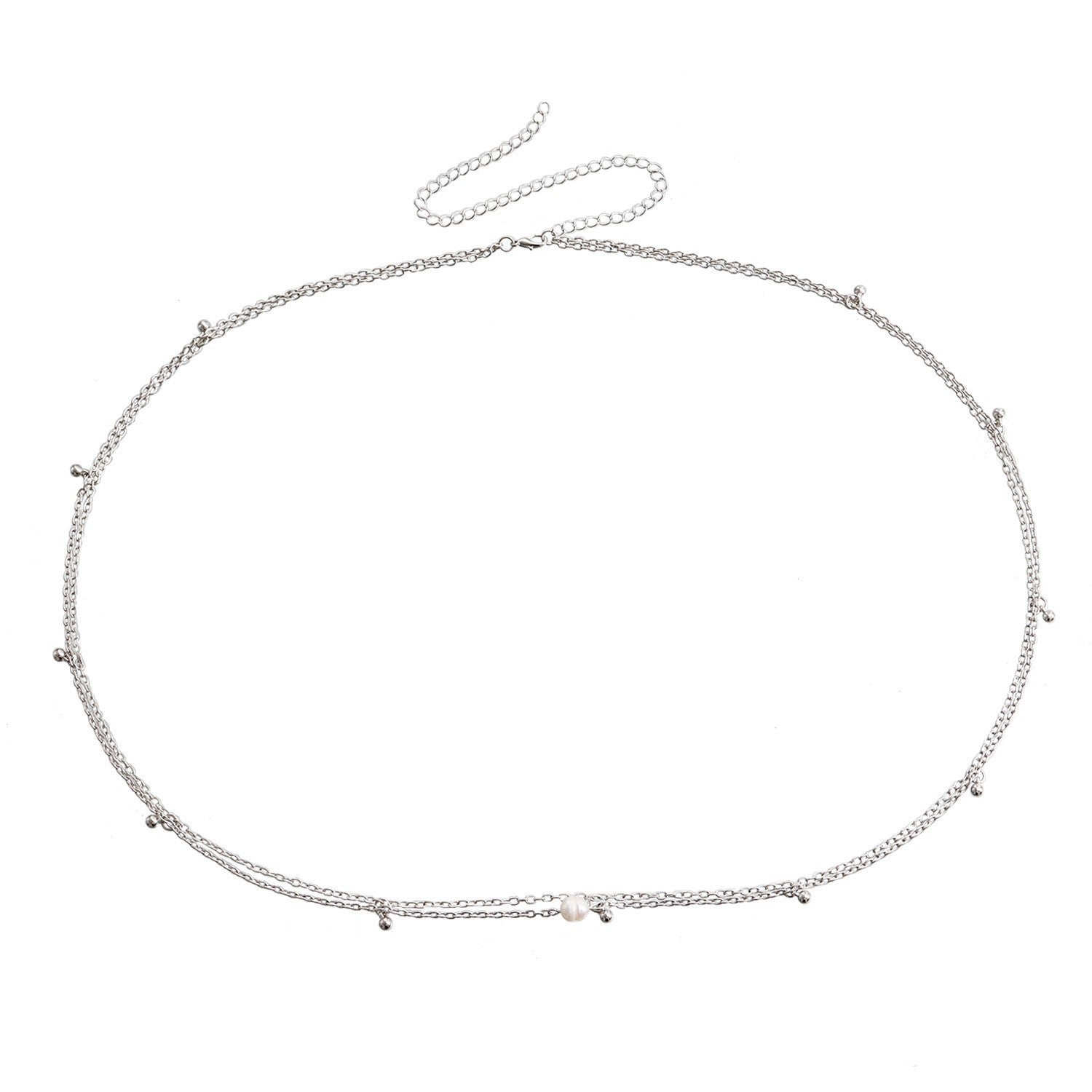 Boho Layer Body Chains Pearl Bikini Belly Chain
