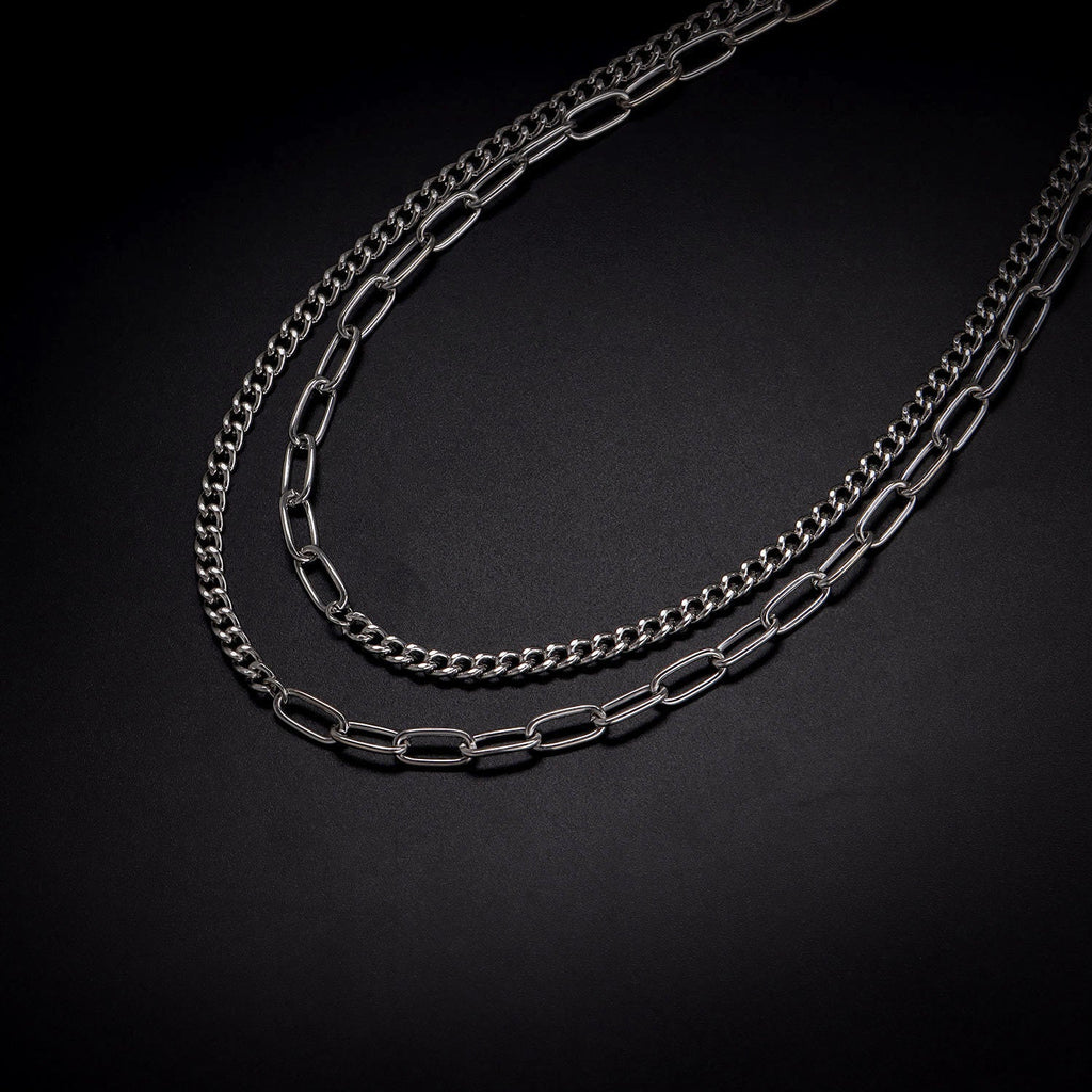 Multi Layer Chain Necklace Punk Trendy Choker Necklace