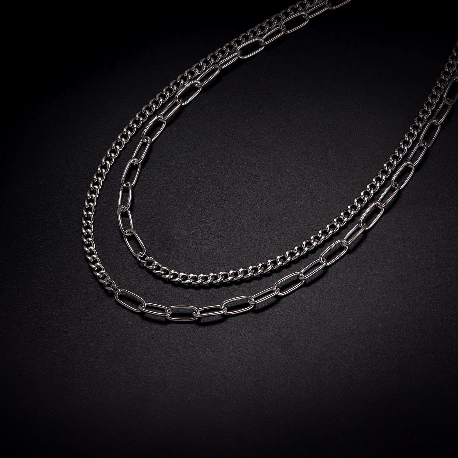 Multi Layer Chain Necklace Punk Trendy Choker Necklace
